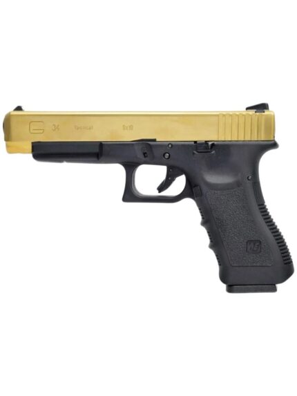 ПИСТОЛЕТ ПНЕВМ. WE GLOCK-34 gen3, металл слайд, Titanium Version WE-G008A-TG